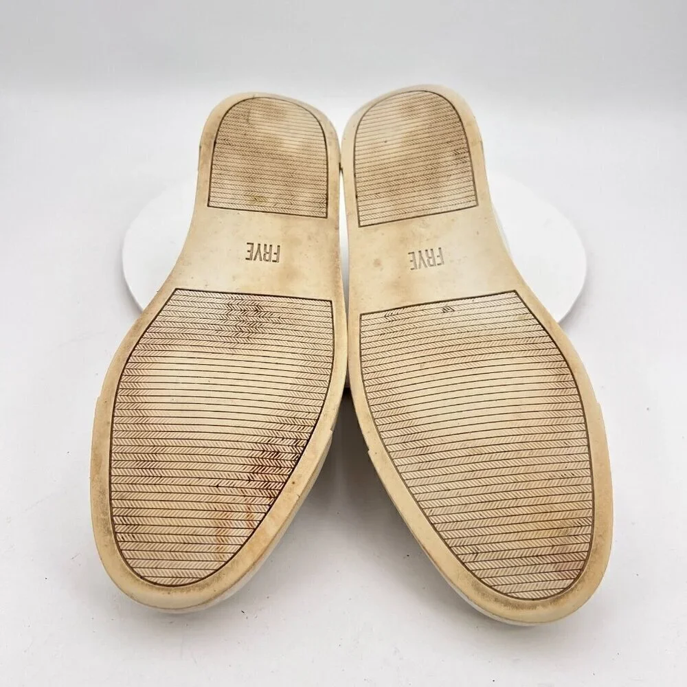 Frye Ivy Low Women Size 11M 3471183-WHT White Leather Low Top Casual Shoes